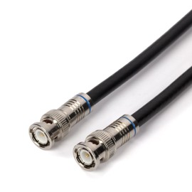 THE CIMPLE CO BNC Cable, Black RG6 HD-SDI and SDI Cable (with Two Male BNC Connections) - 75 Ohm, Professional Grade, Low Loss Cable - 3 feet (3')