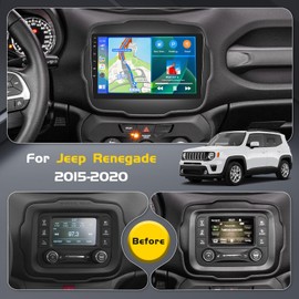 [4G+64G] Inefala for Jeep Renegade 2015-2020 Android Car Radio Stereo with Wireless Carplay Android Auto, 9 Inch HD Touchscreen with WiFi GPS Bluetooth5.0 FM/RDS 32EQ SWC Canbus Backup Camera MIC