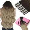 YoungSee Tape in Extensions Human Hair Ombre 14In Invisible Tape