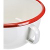 Ibili Bol con ASA Bordeaux 14 CM, Edelstahl, Weiß/Rot, 20