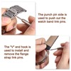 sourcing map 22mm Spring Bar Watch Band Pins Replacement Kit,