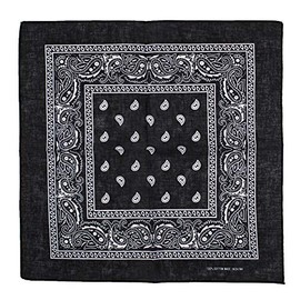 Zac's Alter Ego Retro Vintage Style Cowboy Paisley Bandana/Neckerchief/Durag