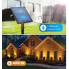 APONUO Metal Outdoor Solar Landscape Lights, Waterproof Spotlight 6-in-1 for