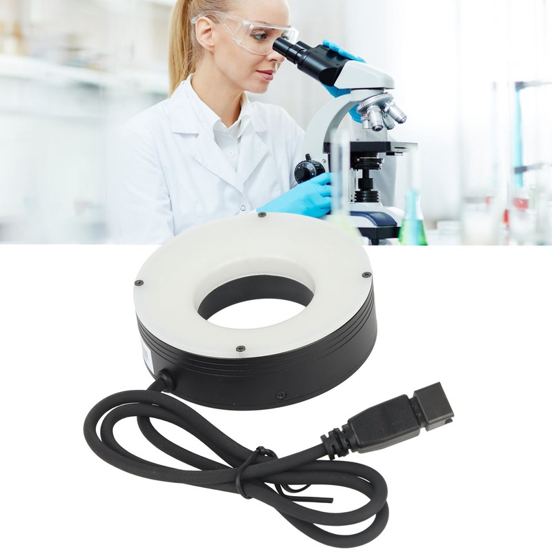 Microscope LED Ring Lamp High Brightness Ring Light Illuminator for