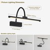 JOOSENLUX Wireless Picture Light - Battery Operated Black Wall Light