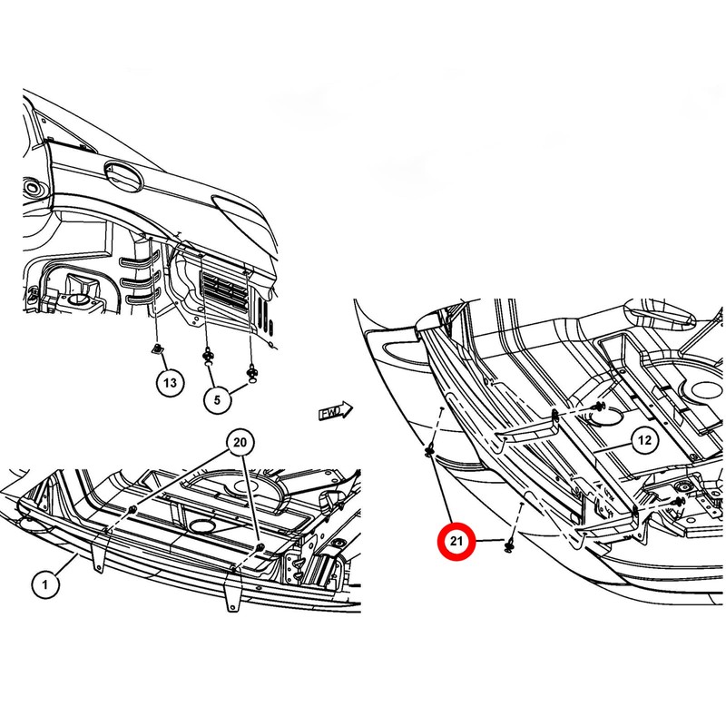 OAUTOO 50PCS 8mm Push-Type Retainer for GM 21030249, Ford N807389S