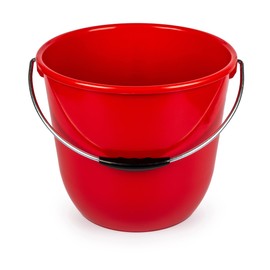 Consolidated Plastics 15 Liter Food Safe Bucket with Metal Handle, Swiss Made, Sturdy & Easy to Clean (Red)