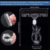 Ginobili 30 Pcs Label Holders Sign Clip, Plastic Clear Rotatable