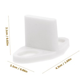 STOBAZA 2Pcs Barn Door Floor Guide Stopper Wall Mounted Sliding Door Guide Prevents Wobbling and Instability for Home Decor and Safety Pom Material