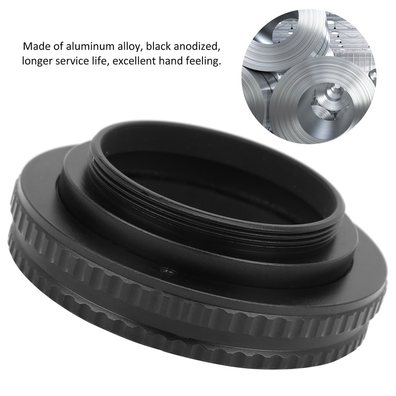 NEWYI M42‑M42 10‑15.5mm Aluminium Alloy Refit Amplification Lens Macro Lens