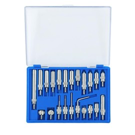 HDLNKAK Dial Indicator Extension Set - Metric Dial Indicators Tips 22 Pieces, for Precision Measurement -Dial Gauge Indicator with Extension, Tips, and Tools, Essential Tools for Dial Indicators