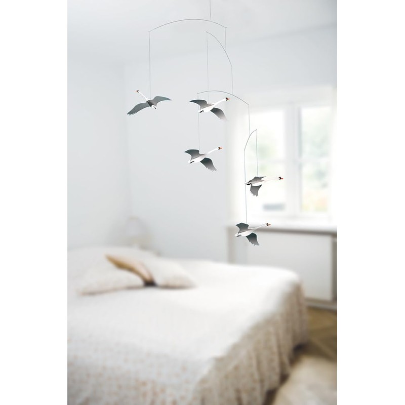 【正規輸入品】 フレンステッドモビール モビール インテリア オーナメント 北欧 動物 スカンジナビアン スワンズ FSM130002