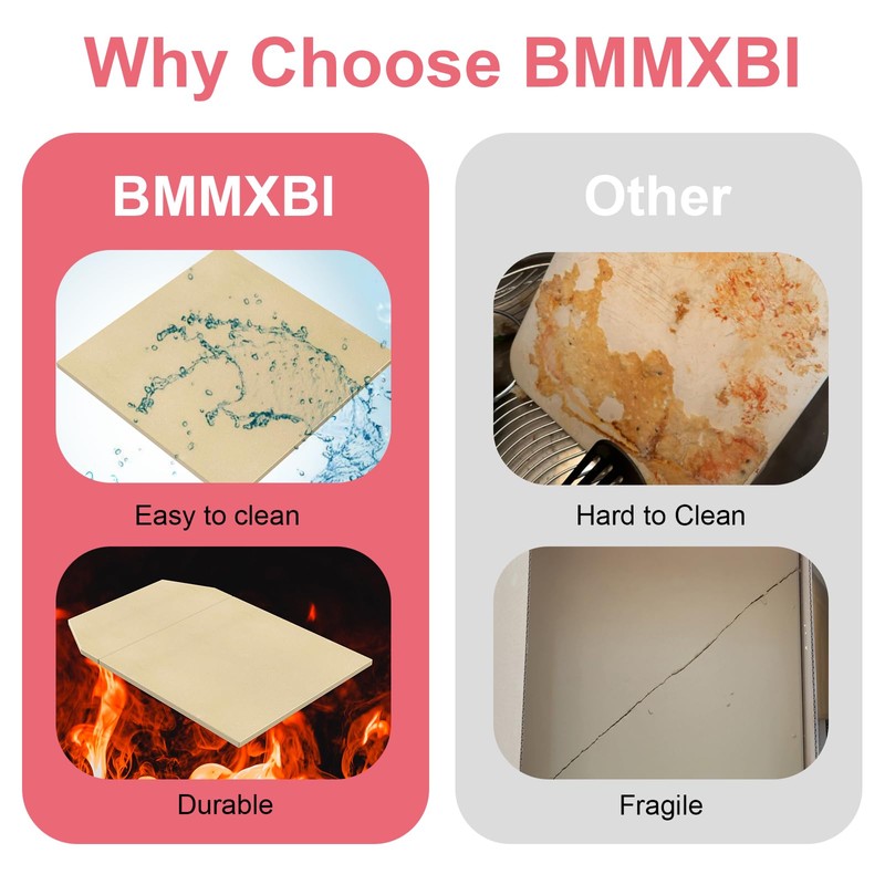 BMMXBI Pizza Stone Replacement for Ooni Karu 16 Multi-Fuel Pizza