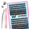PURELEOR Cluster Lashes Kit DIY Individual Lash Clusters at Home