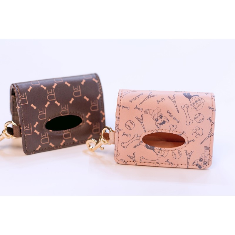 Pooch Mode Monogram Print Dog Waste Bag Holder (One Size)