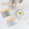 Generic Dough Scraper Cutter, 2Pcs Pizza Cutter, Stainless Steel Dough