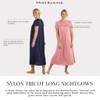 Miss Elaine Tricot Nightgown - Long Sleep Dress with Comfortable