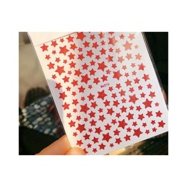 Glitter Star Nail Stickers Shiny Stars Self Adhensive Nail Decals Me016 Red Nail Wraps Art Stickers Manicure Supplies for Women for Home Nails Full Long Lasting Easy Apply and Remove