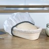 BREADLYST - Premium Proofing Basket Set with Linen Insert and