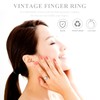 Healeved Pearl Ring for Women Elegant Cocktail Ring with Unique