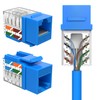 SATMAXIMUM 20 Pack Cat6 Keystone Ethernet Wall Jacks RJ45 Punch