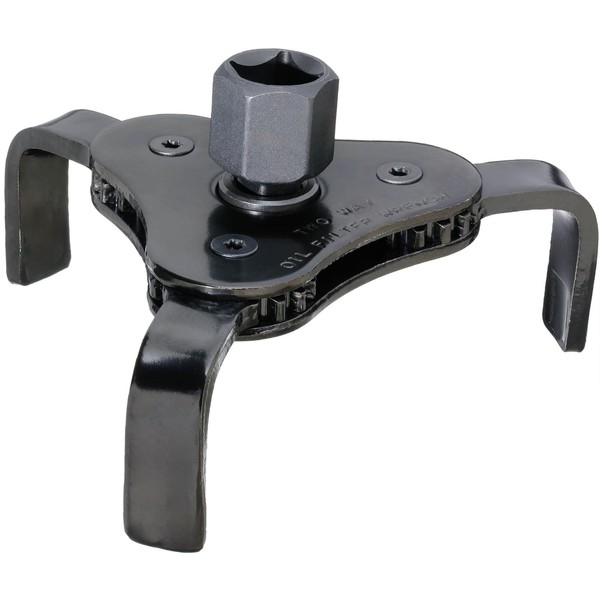 YoiYee Universal 3-Jaw Adjustable Oil Filter Wrench - 64mm to