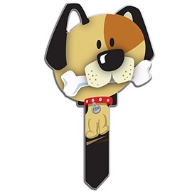 Lucky Line Key Shapes, DOG, House Key Blank, SC1, 1 Key (B114S)