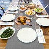 Rinpon Waterproof Wipeable Table Runner, Thick Farmhouse Table Runner, Dresser