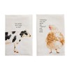 Mud Pie Farm Dish Towel 26 in x 16 1/2