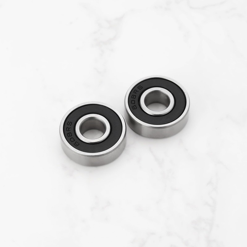 VGOL 8 Pcs 608-2RS 22mm Ceramic Skateboard Bearings Stainless Steel