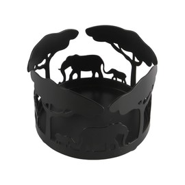 Tiardey Elephant Candlestick Elephant Retro Candlestick Black Candlestick Creative Theme Candlestick Suitable For Home Decor Accessories