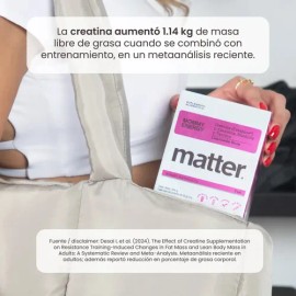 Creatina Matter Smart Nutrients Mommy Energy, en Polvo para Mujer, de Limonada de Frutilla                                                            