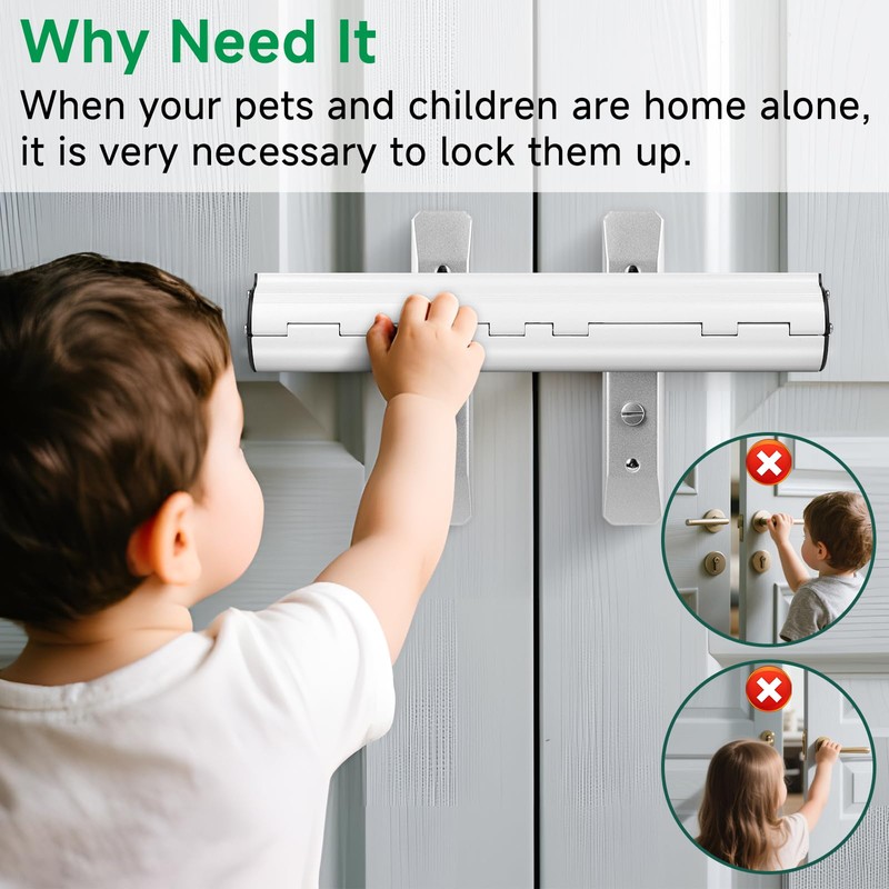Patio Door Security Lock Internal Door Lock for French Door