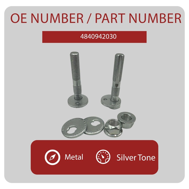 HLVEAUTO 2Pcs Eccentric Alignment Camber Bolt for Toyota RAV4 2010-2018