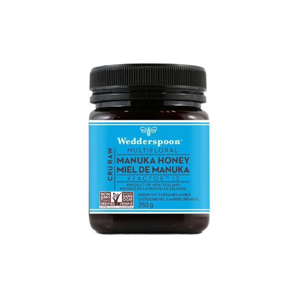 Wedderspoon Multifloral Raw Manuka Honey (Kfactor12) - 250g