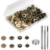 12 Sets 15mm Metal Snap Buttons Kit,Press Studs for Clothing,Press