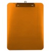 Trade Quest Plastic Clipboard Transparent Color Letter Size Low Profile