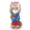 Hawaiian Handpainted Polyresin Hawaii Christmas Ornament (Santa Greeting)