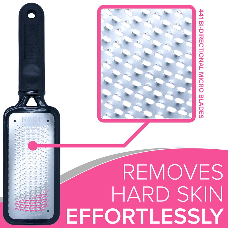 NYK1 pedicure foot rasp file, mega file, professional (black), the
