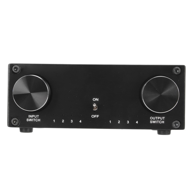 HiFi Sound Switcher 4 in 4 Out Dual Channel Gold