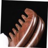 PACKOVE Portable Wooden Comb for Massage Durable Wide Tooth Care
