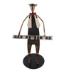 Piano Player Figurine Stable Base Elegant Decorative Metal Musical Statue