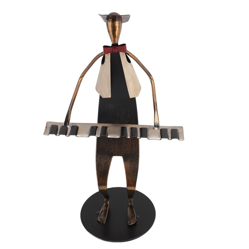 Piano Player Figurine Stable Base Elegant Decorative Metal Musical Statue