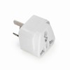 LZLRUN Universal Travel Adapter: US,EU,UK to AU, 3-Pin, White 1PCS