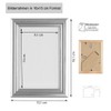 S216 Wooden Picture Frame Acrylic Glass Lifestyle Photo Frame Collage