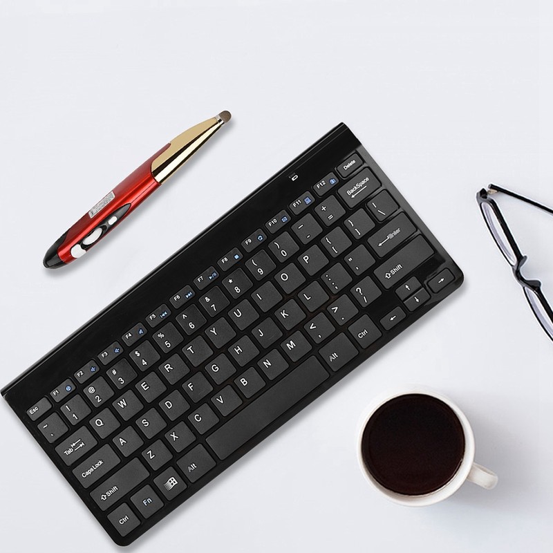 KM-801 Slim Mini 2.4G Wireless Keyboard Pen Mouse Set for