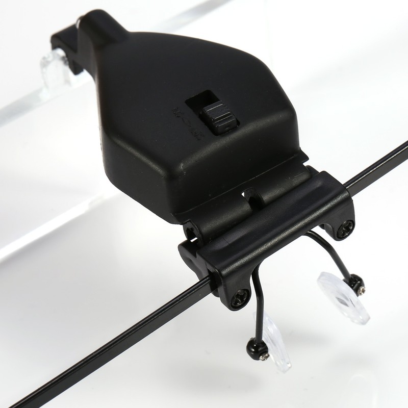 1.5X 2.5X 3.5X Eyeglass LED Magnifier Hands Free Head Eyelash