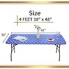 Smiry Rectangle Picnic Table Cover, Waterproof Elastic Fitted Camping Table