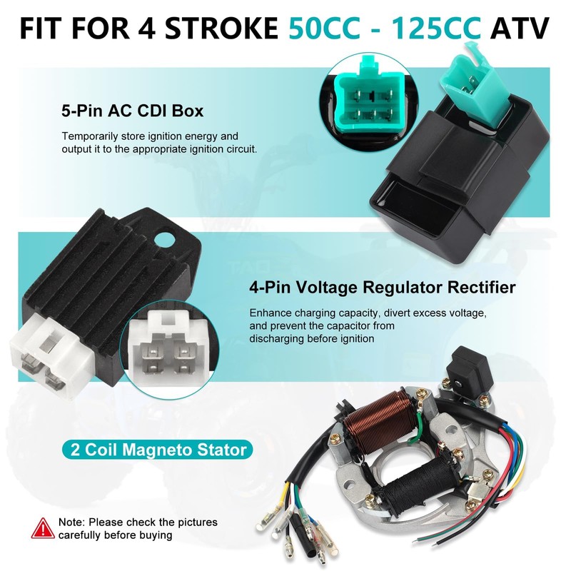 Complete Electrics Wiring Harness Kit for 4 Stroke ATV KLX