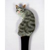 LX Hand Painted Gray Cat Letter Opener